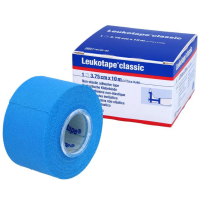 Leukotape Classic selbstklebendes elastisches Klebeband 3,75 cm x 10 Meter: blaue Farbe